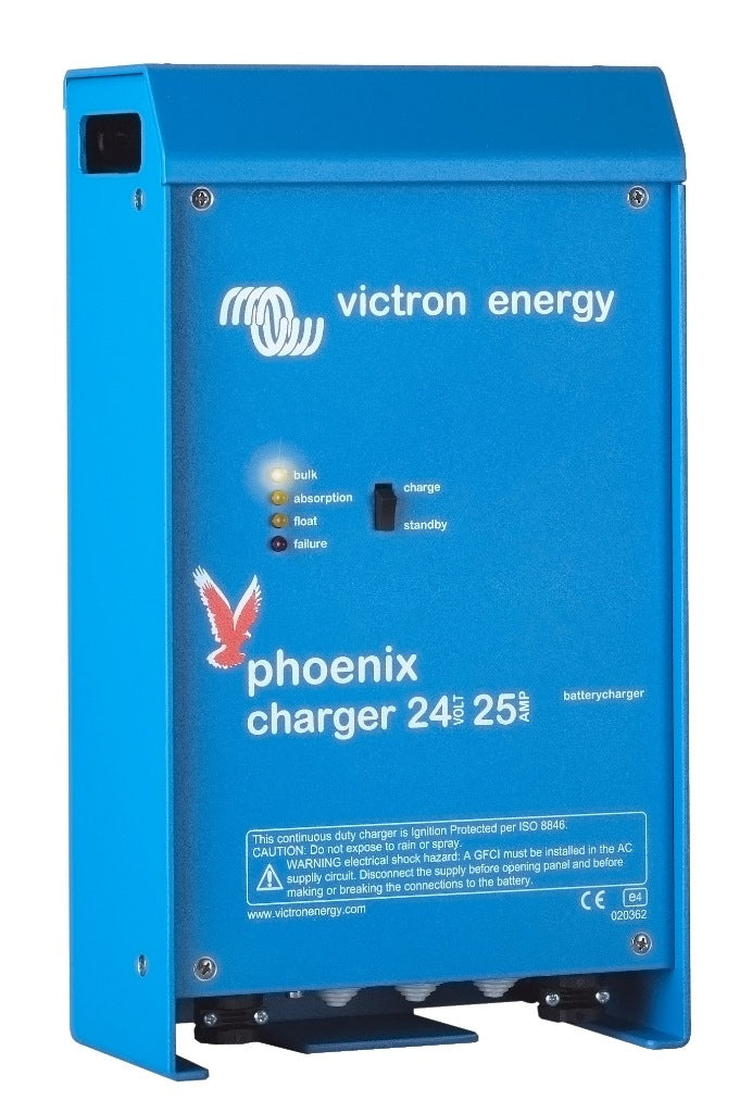 Victron Energy Phoenix Inverter Charger 24V 25A 120V/240V - Reliable Power Backup for RVs, Boats & Off-Grid Living