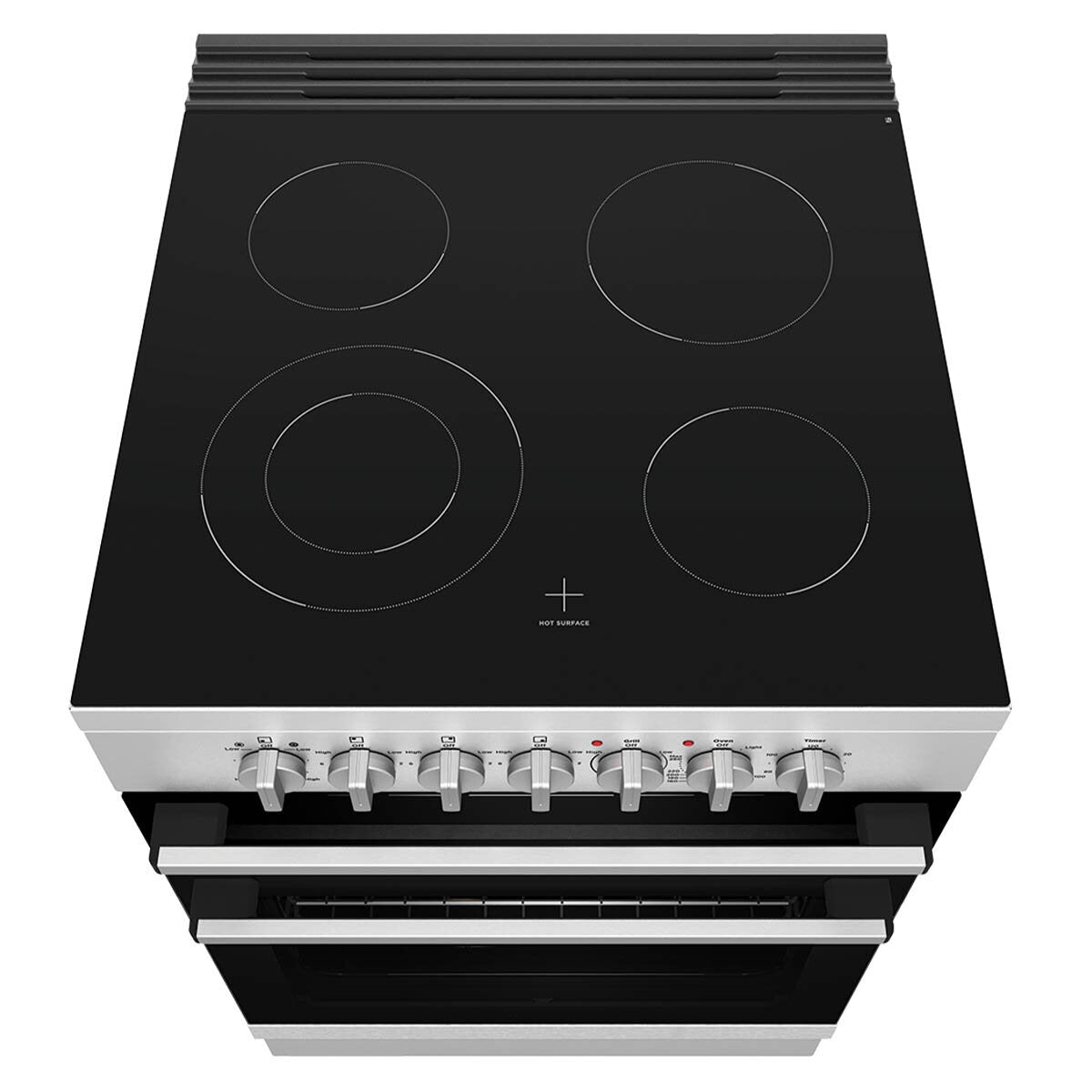 Westinghouse 60cm Freestanding Electric Fan Forced Oven with Stove - WFE642SCB for Home Kitchen Baking, Roasting & Cooking | Energy Efficient Appliance