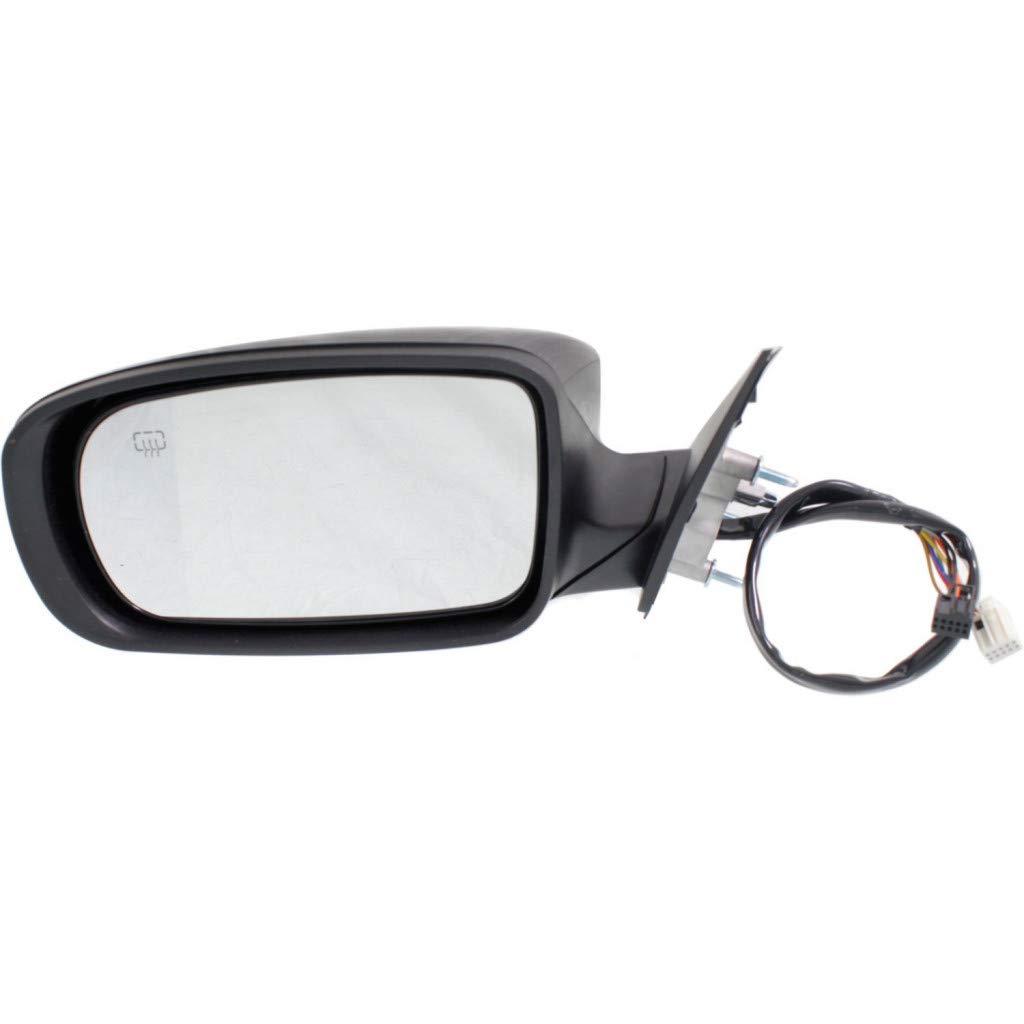 2011-2016 Dodge Charger Driver Side Power Heated Memory Door Mirror Replacement - Manual Folding Paintable CH1320397 - Perfect for Winter Driving & Easy Installation