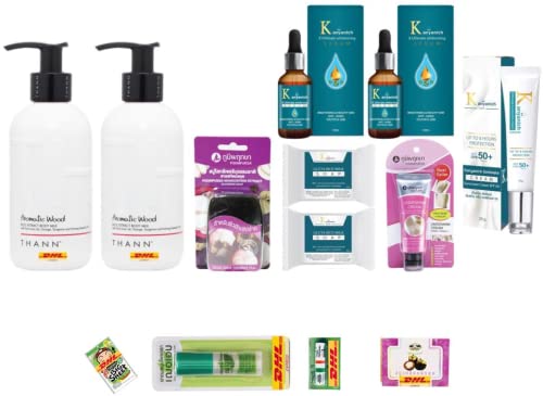 THANN Aromatic Wood Rice Extract Kanyanich Set - Ultimate Sunscreen Cream & Serum (W-9254) | Free Tomato Facial Mask | DHL Express | Perfect for Travel Skincare & Sun Protection