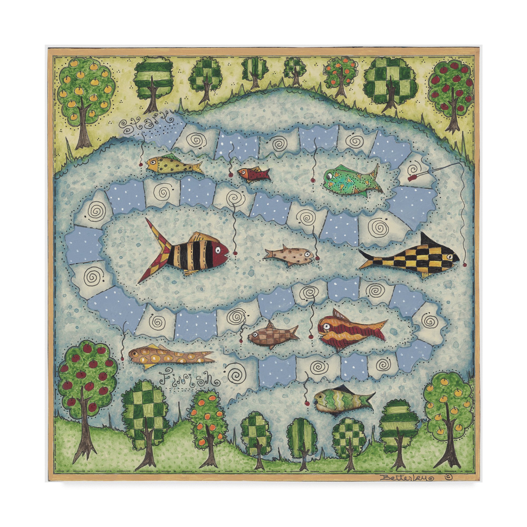 Trademark Fine Art Robin Betterley Multicolor Wall Décor - Elegant Home & Office Decoration for Living Room, Bedroom, or Gallery Display