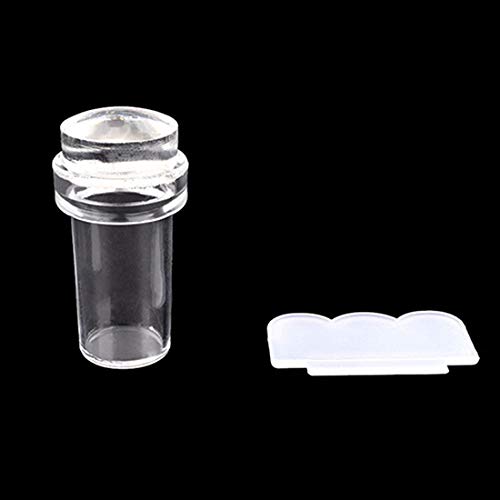 Clear Nail Stampers & Scrapers Set - Mini DIY Nail Art Image Plate Transfer Tool for Professional Manicures | Perfect for Salon, Home Use & Nail Art Enthusiasts