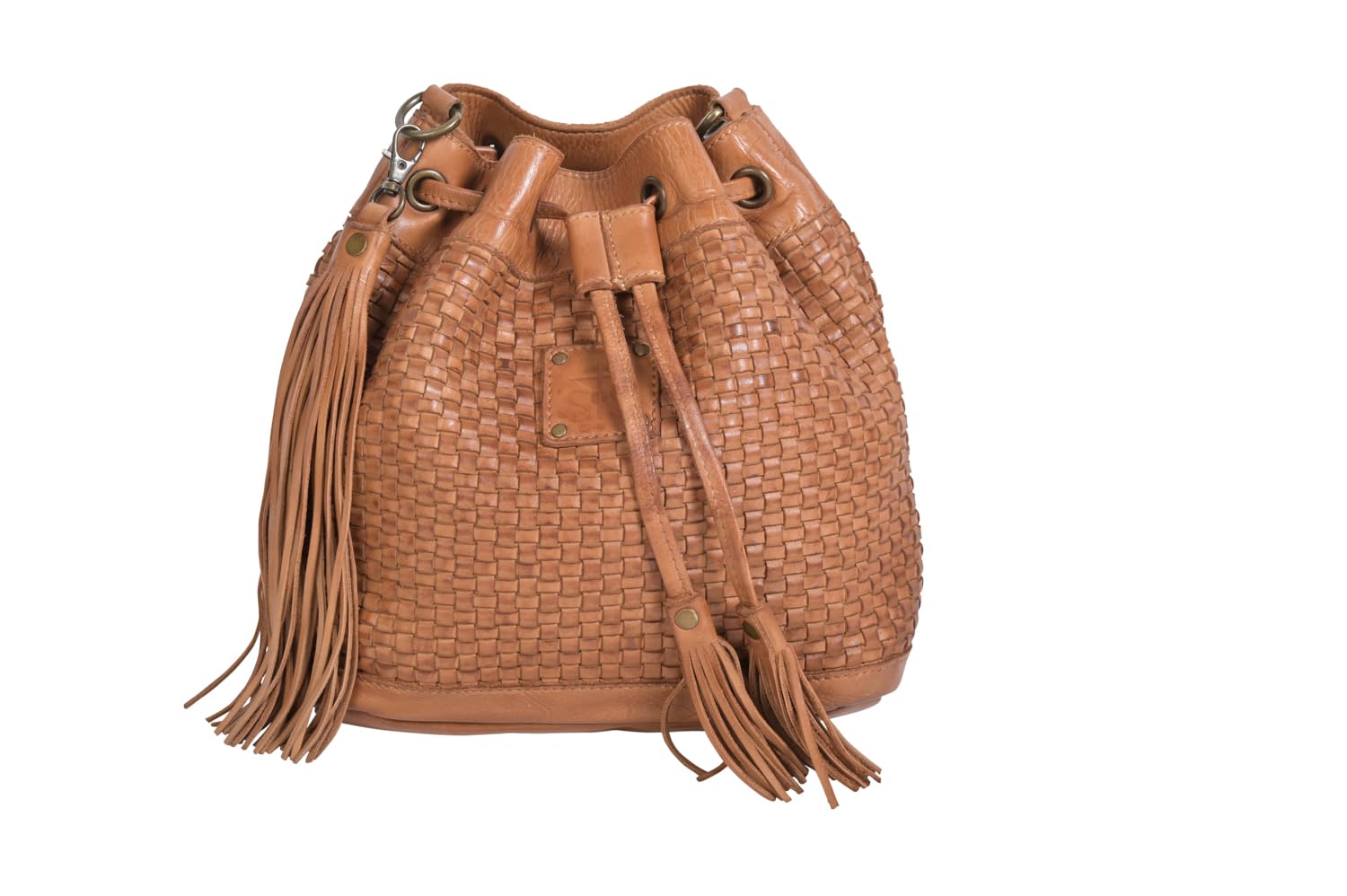 STS Ranchwear Women's Sweetgrass Bucket Bag - Distressed Tan Leather Cowgirl Purse for Western Fashion & Everyday Use | Perfect for Rodeo, Horseback Riding & Country Outings
