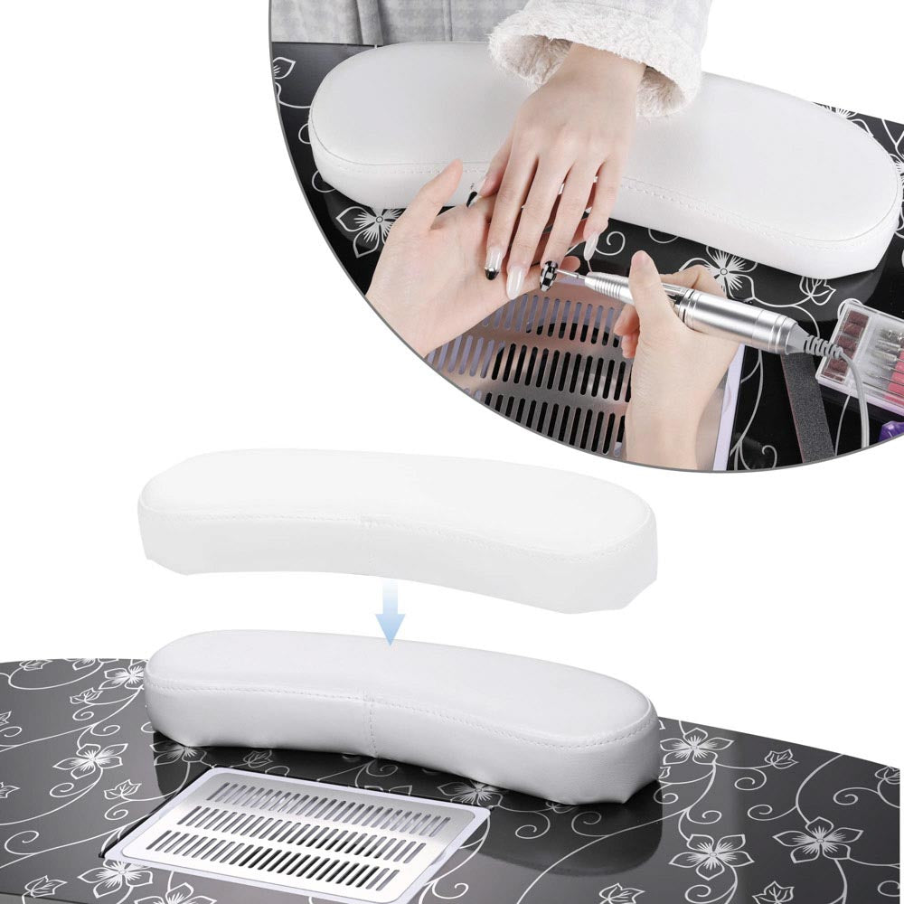 Foldable Mobile Nail Table with Dust Collector - Portable Manicure Station for Home & Salon Use - Perfect for Nail Technicians & DIY Nail Art at Home