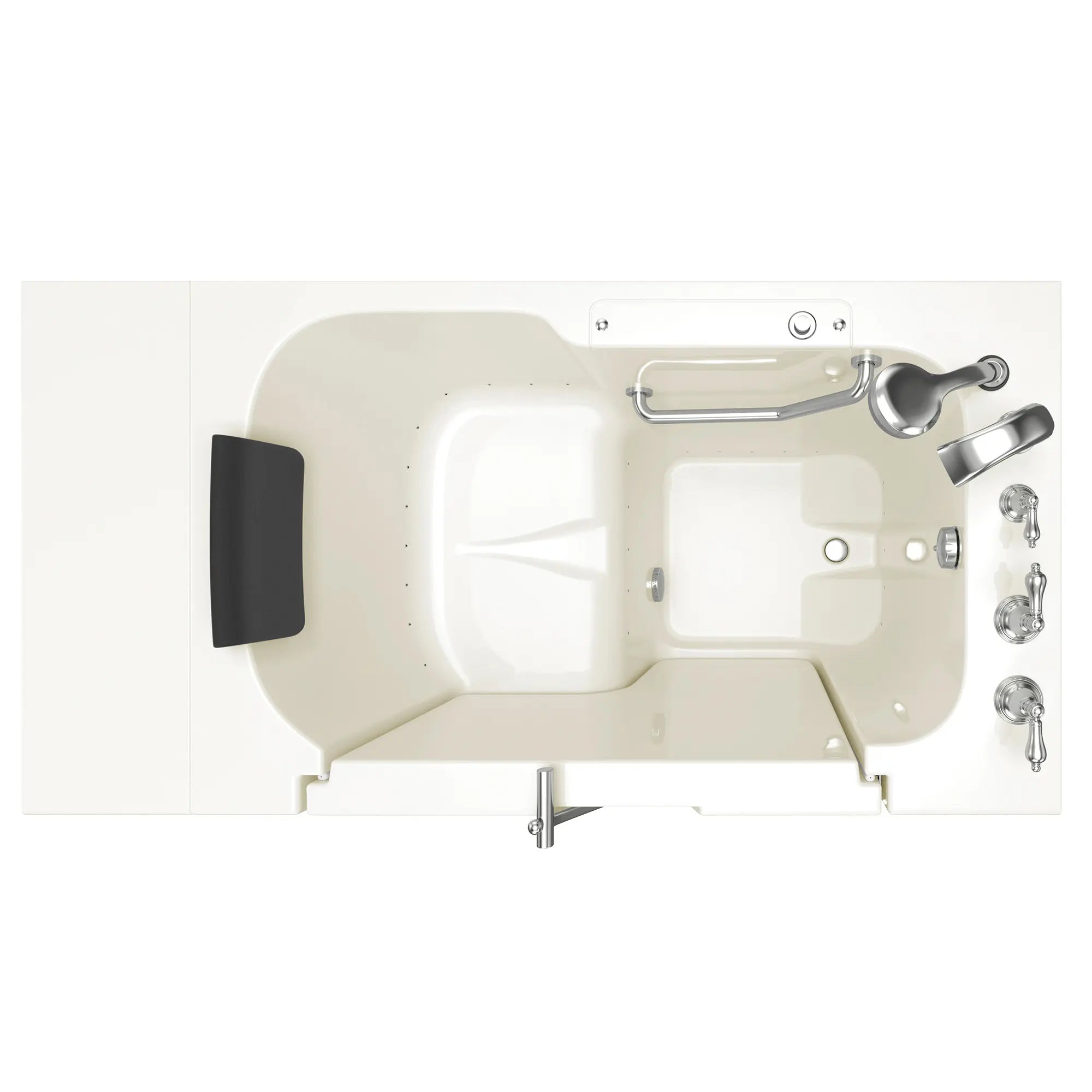 Premium 32 x 52 Inch Walk-in Bathtub with Air Spa System - Right Hand Drain & Faucet - Gelcoat Finish - Ideal for Elderly & Mobility Needs - Relaxing Hydrotherapy at Home