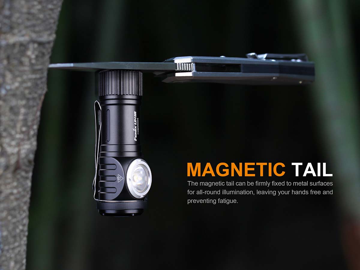 Fenix LD15R USB Rechargeable Right Angle Flashlight - Compact & Bright LED Light for Camping, Hiking, Emergency, and Outdoor Adventures (Discontinued Model)