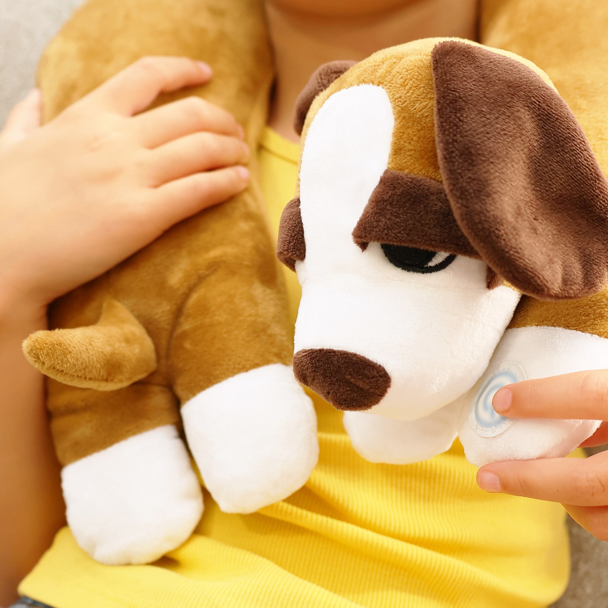 Bouncyband Puppy Themed Sensory Vibrating Neck Pillow for Kids - Calming Anxiety Relief & Stress Reduction - Perfect for Travel, Classroom & Sensory Rooms