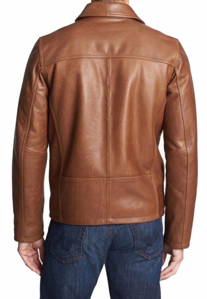 Premium Men's Lambskin Leather Jacket - Genuine Soft & Lightweight Biker Style - Perfect for Motorcycle Riding, Casual Outfits & Winter Fashion