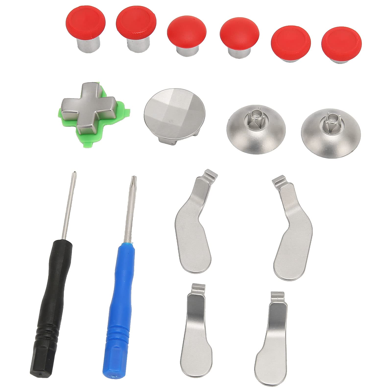 Metal Key Paddle Set for Gaming Controller - Reduce Fatigue (Red) - Perfect for FPS & Racing Games