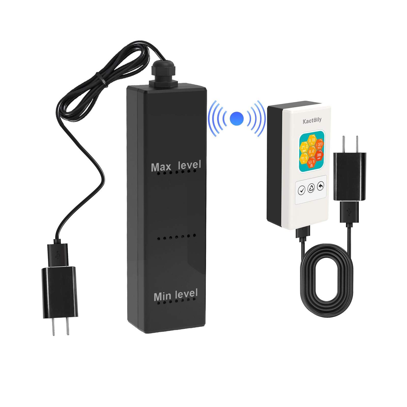 7-in-1 Professional Aquarium Water Quality Tester - Digital PH Meter, TDS Meter, EC Meter, Salinity Tester, Specific Gravity & Temperature Monitor with ORP Measurement | Real-Time Multi-Parameter Display for Fish Tanks, Hydroponics & Pool Maintenance