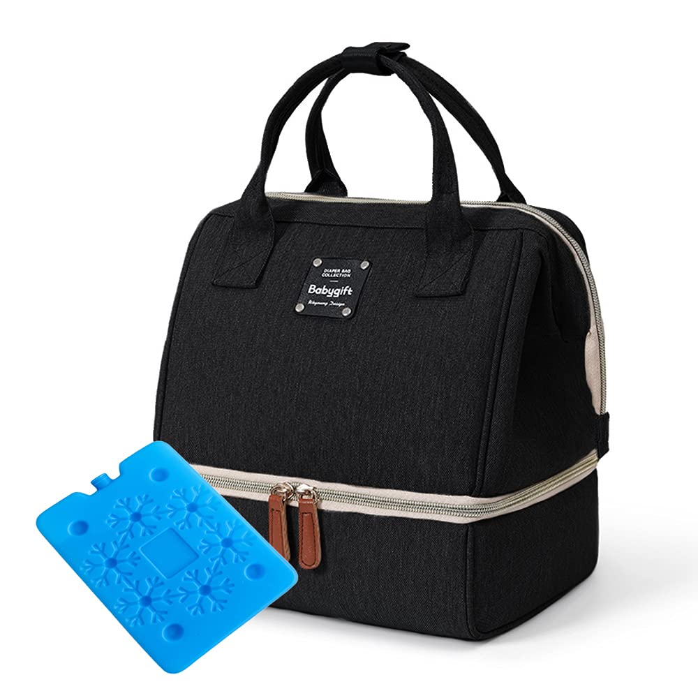 Portable Breast Pump Backpack for Women - Insulated Double Layer Diaper Bag & Lunch Tote | Perfect for Nursing Moms, Work Commutes & Baby Outings