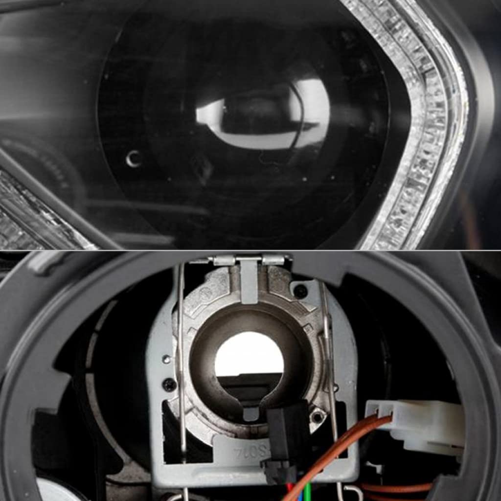 BMW 320i xDrive 2013-2014 Spyder Projector Headlights Pair - Black (Part# 5086754) | High-Performance LED Headlights for Night Driving & Enhanced Visibility