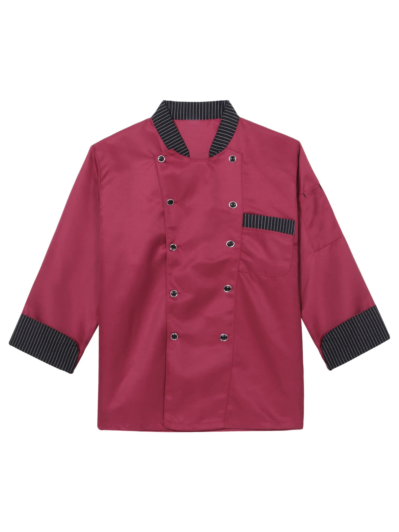 Premium Unisex Chef Jacket with Letter Embroidery - Professional Kitchen Uniform for Men & Women - Ideal for Restaurants, Cooking Classes & Culinary Events