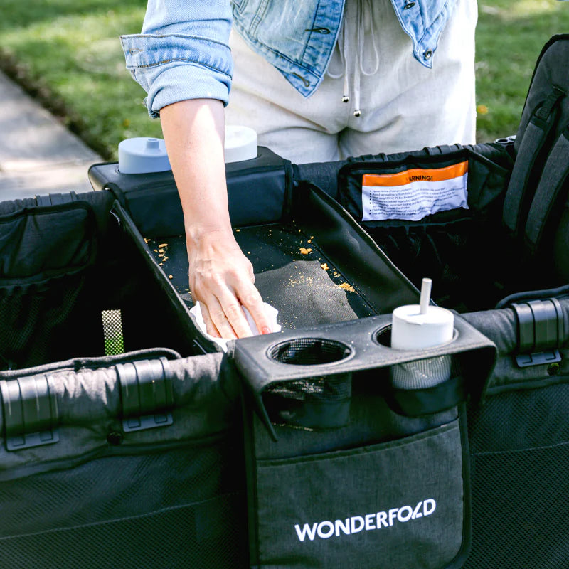 WonderFold Flex Snack Tray for Strollers & High Chairs | Portable Baby Feeding Tray - Perfect for On-the-Go Snacks, Meals & Playtime