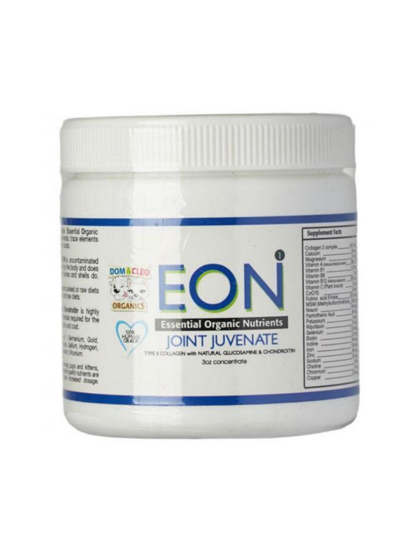 Dom & Cleo EON Joint Juvenate Supplement for Dogs & Cats - Small & Large Sizes - Supports Mobility & Joint Health for Active Pets