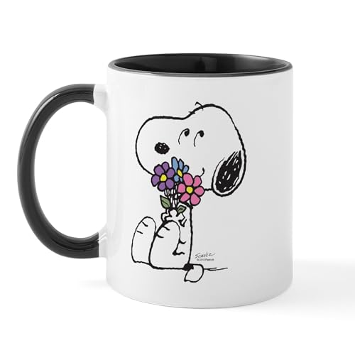 White/Black Inside - Springtime Snoopy Mug