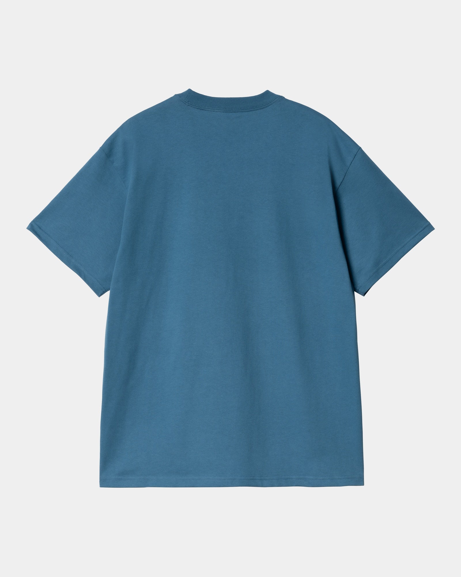 Fragments Pocket T-Shirt for Men - Sodalite Blue & White Casual Tee | Perfect for Everyday Wear, Street Style & Layering