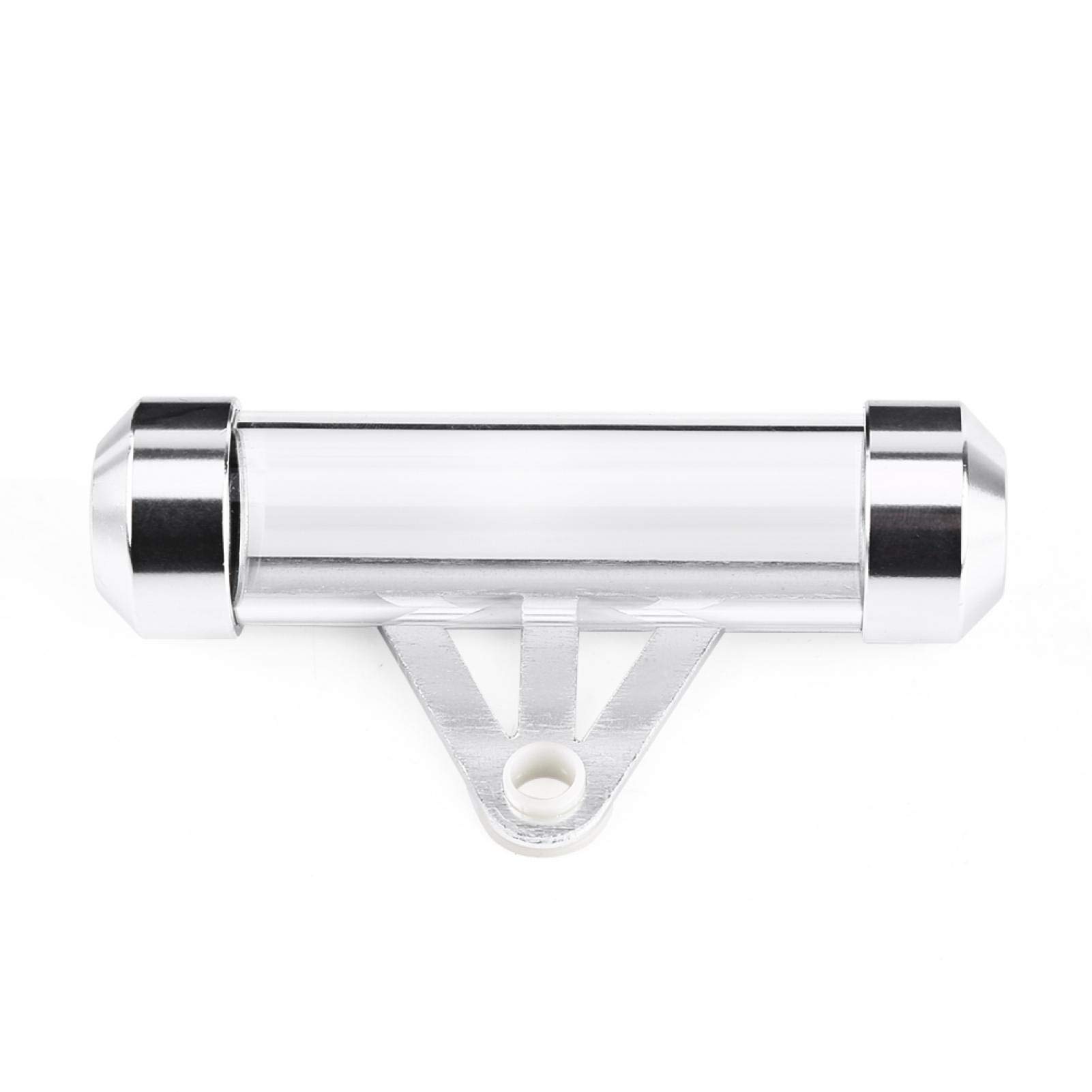Universal Motorcycle Tax Disc Holder - Waterproof & Secure Cylindrical Tube for Motorbike License/Tax Display (Silver) | Perfect for Road Legal Compliance & All-Weather Protection