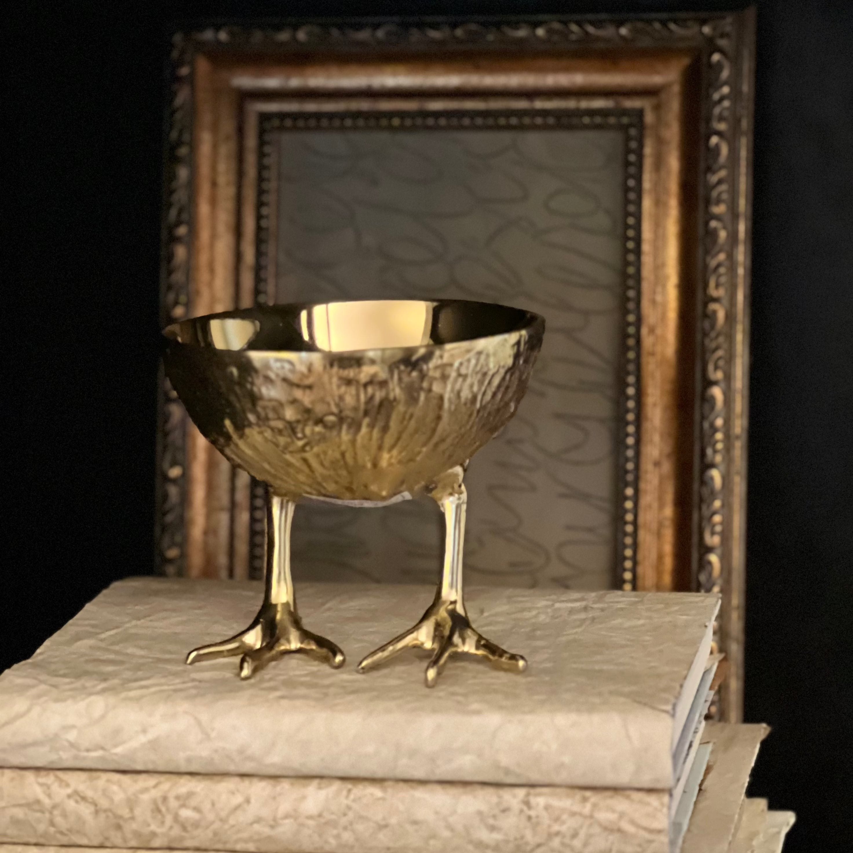 Henrietta Brass Bowl - Handcrafted Decorative Serving Bowl for Fruits, Nuts & Home Decor - Perfect for Dining Tables, Kitchen Countertops & Gift Giving