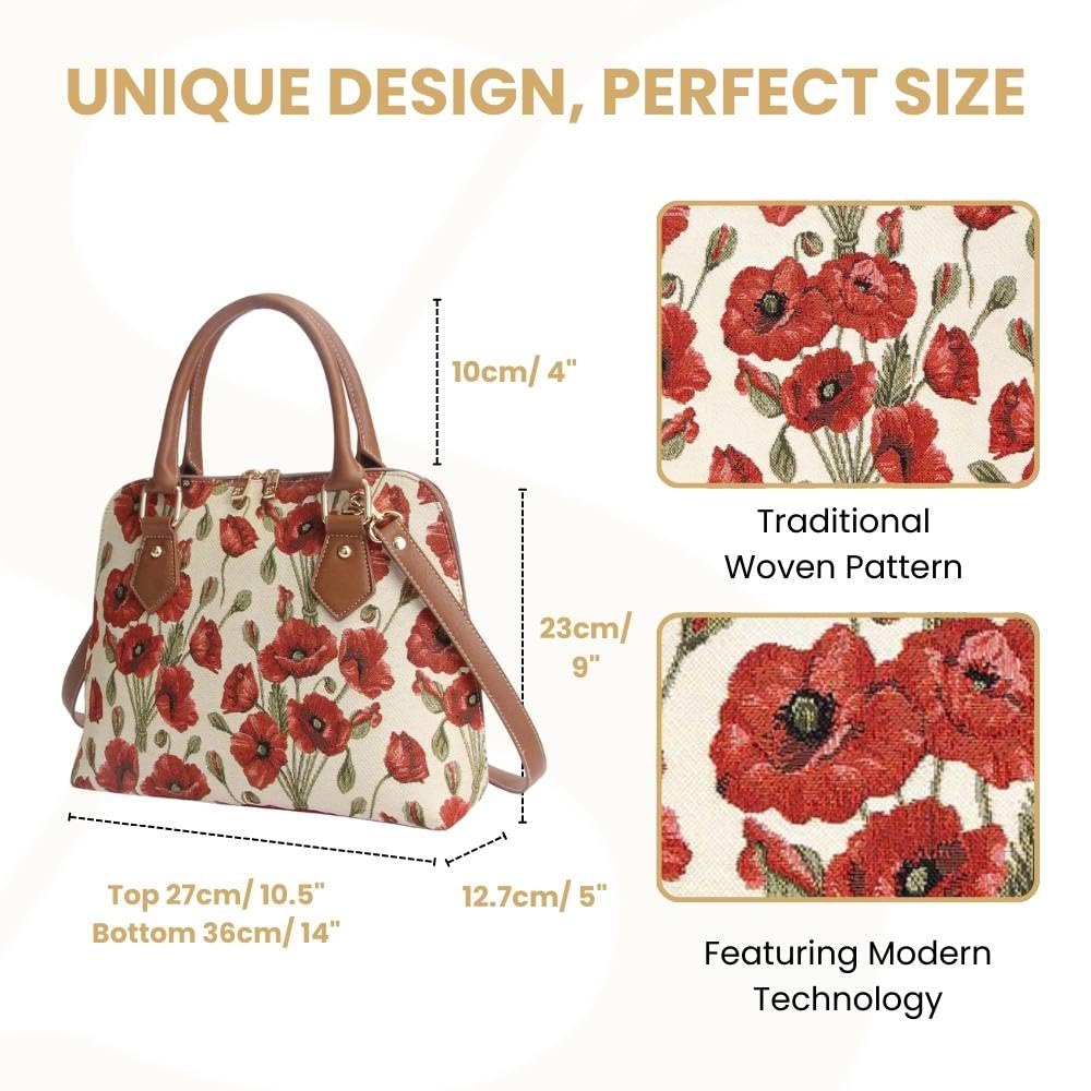 Signare Women's Tapestry Handbag & Shoulder Bag - Stylish Crossbody Purse for Women & Teens | Fashionable Satchel for Daily Use, Travel & Shopping