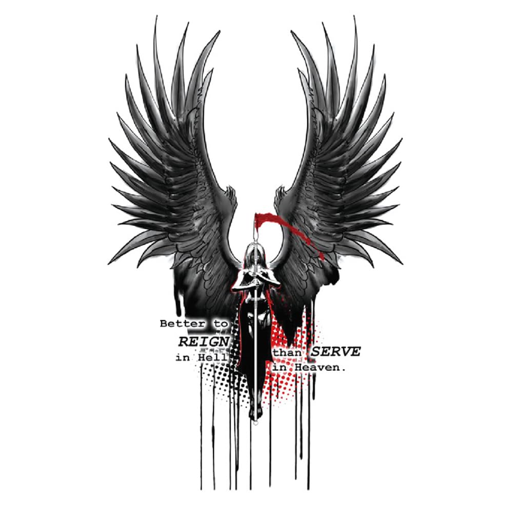 Vibrant Beautiful Wings Temporary Tattoo - 21x15cm Waterproof Fake Tattoo for Men & Women - Perfect for Parties, Festivals, and Body Art Enthusiasts