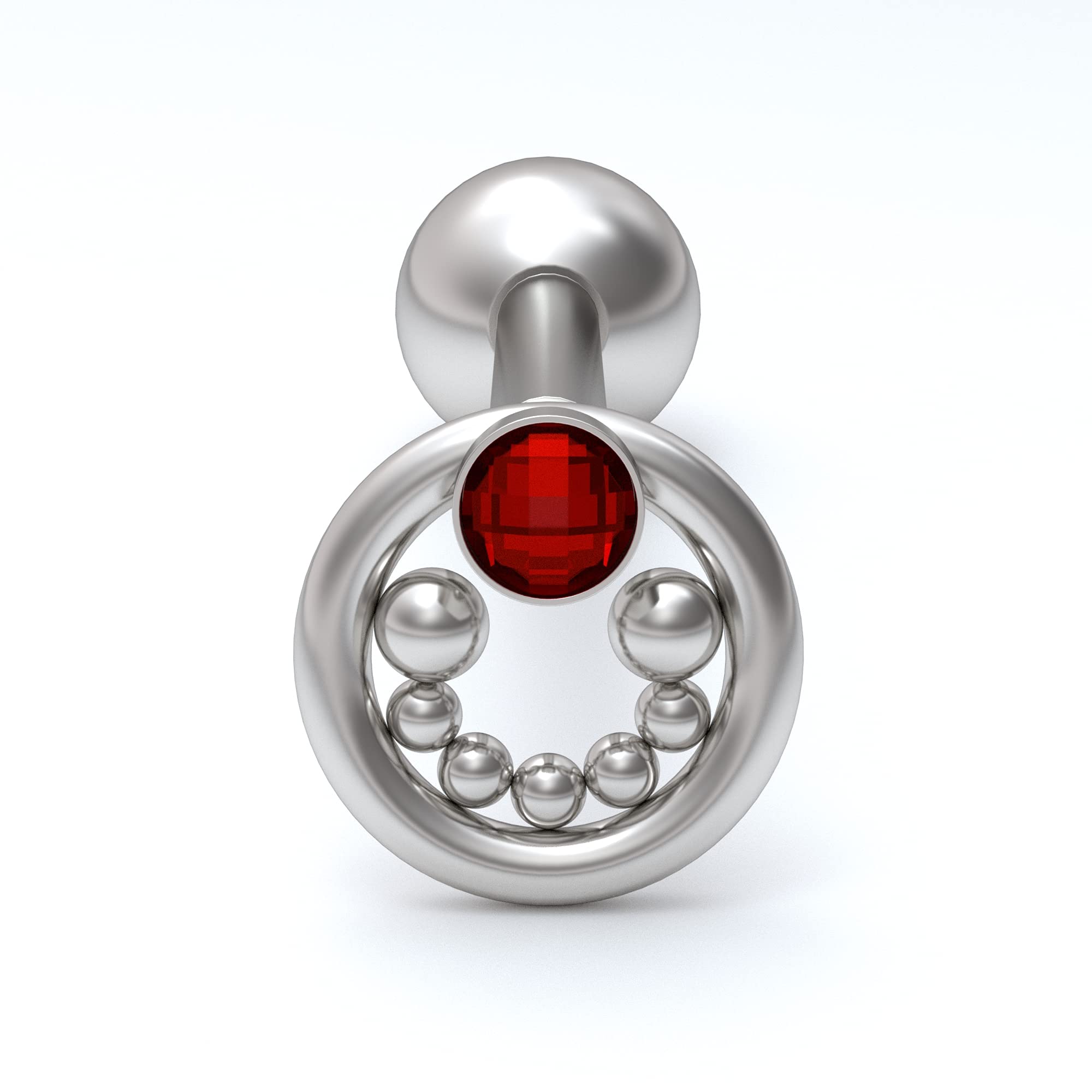 Surgical Steel Tongue Barbell Jewelry - 16G CZ Tongue Ring for Piercing - Hypoallergenic Tongue Stud for Men & Women - Perfect for Parties, Concerts and Body Jewelry Lovers