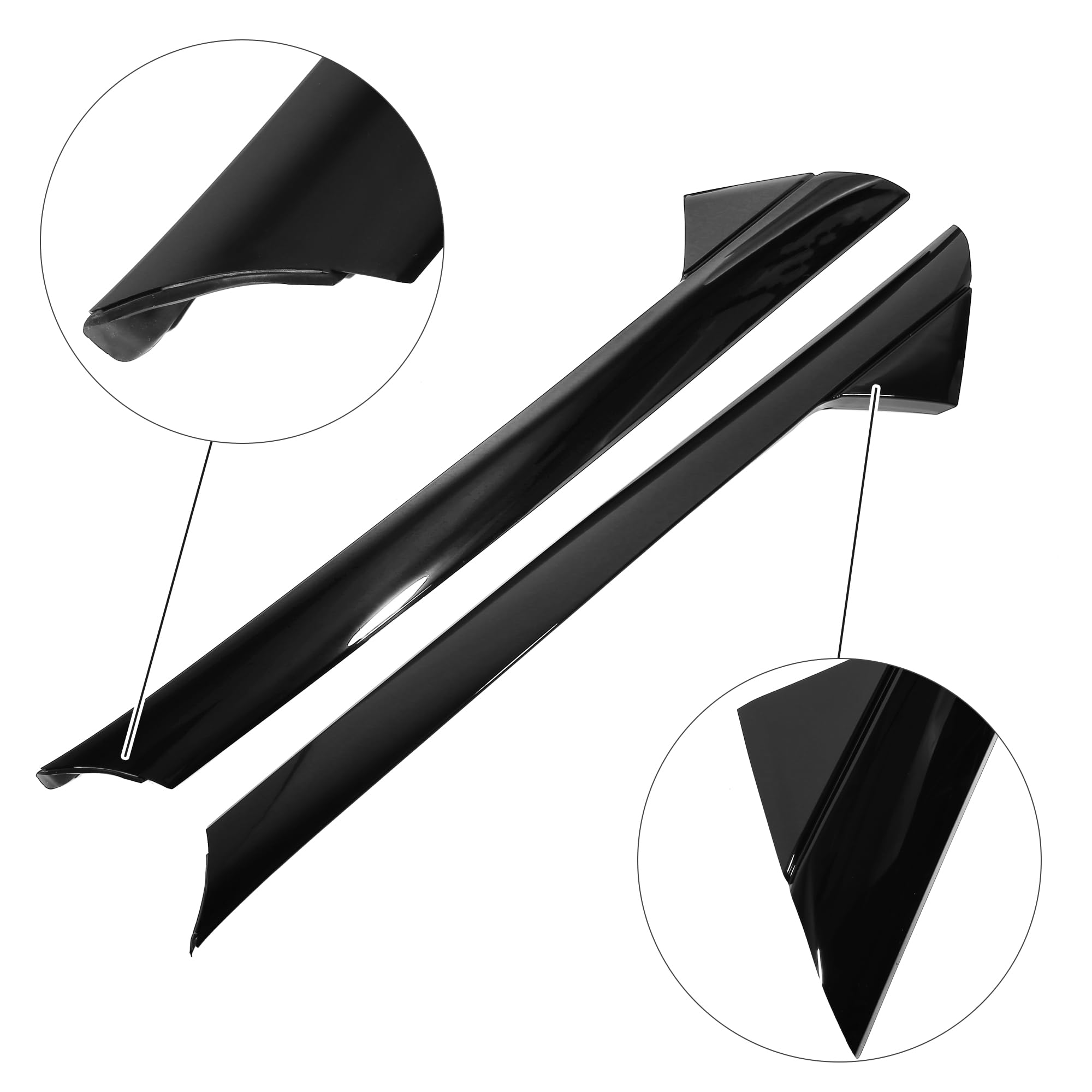 X AUTOHAUX Front Windshield Outer Pillar Trim Molding Kit - Driver & Passenger Side Replacement Parts BB5Z-7803145-AA BB5Z-7803137-AB BB5Z7803136AA BB5Z7803136AB Compatible with Ford Explorer 2011-2019 | Weather Protection & Enhanced Vehicle Appearance