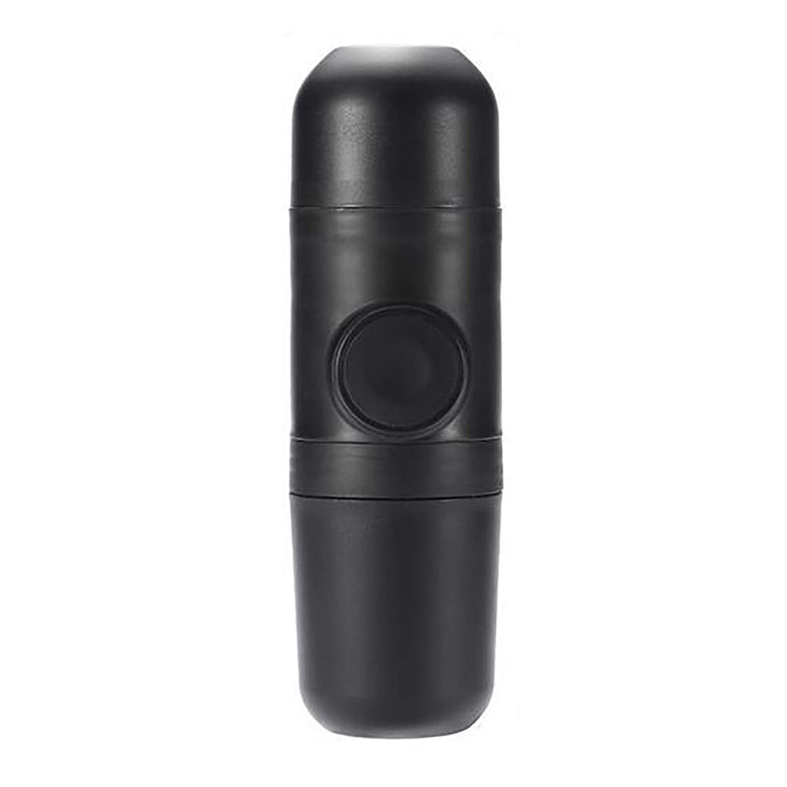 Portable Mini Moka Pot Coffee Maker - Hand Press Capsule Espresso Machine for Outdoor, Travel, Camping & Car Use - Lightweight Compact Design (19.8x6cm) Black - Perfect for Hiking, Office & Road Trips