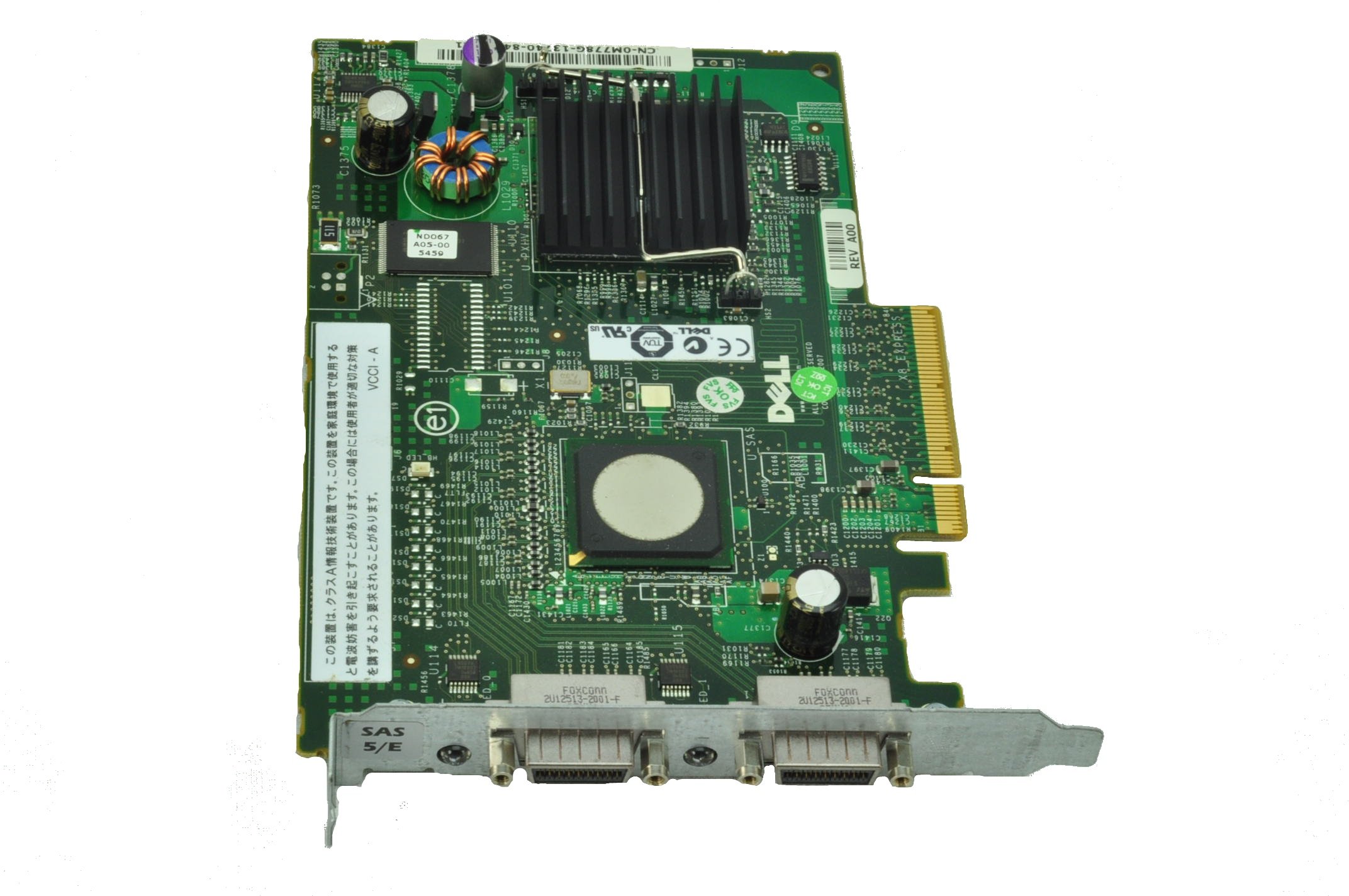 Dell Perc H200 6Gbps SAS RAID Controller Card - Dual Channel, M778G - for Server Storage Expansion & Data Backup | High-Speed Performance for Enterprise IT Solutions