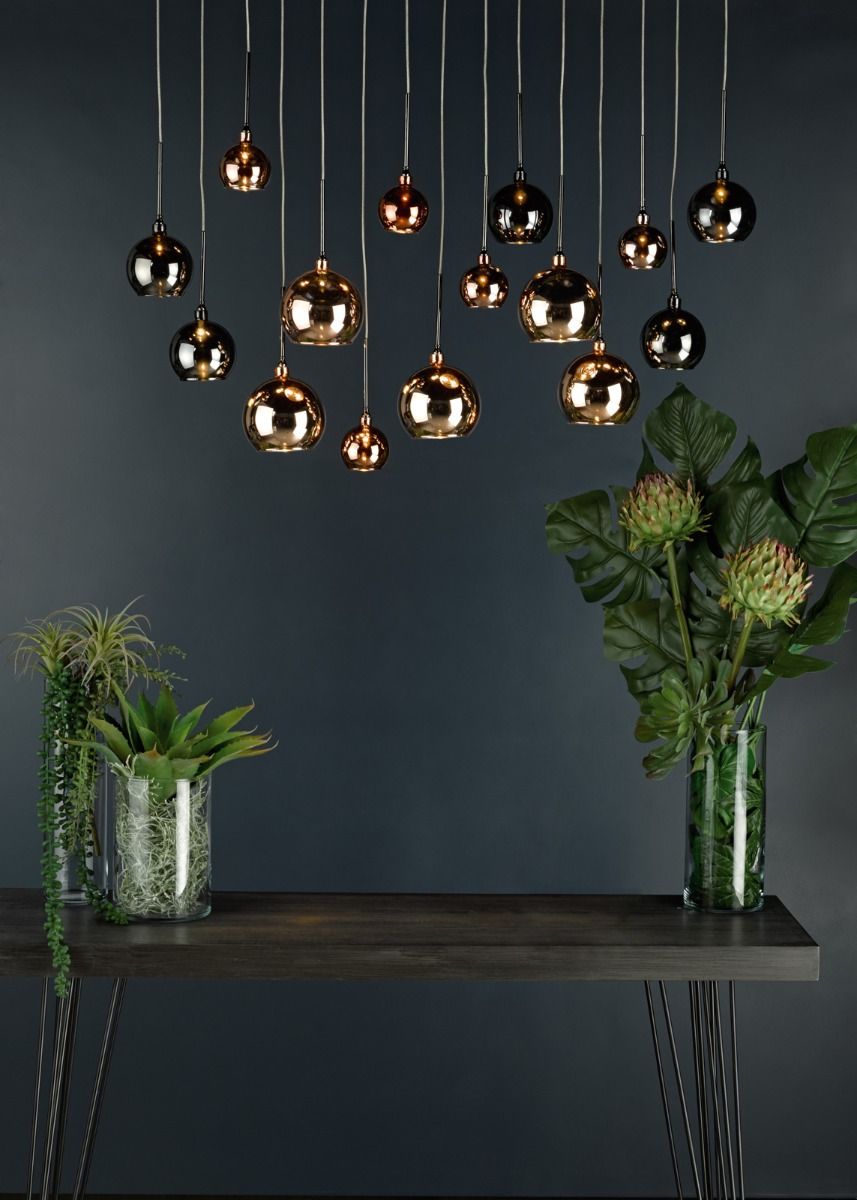 Aurelia 15L Bar Cluster Fitting in Black Chrome & Multi-Color - Perfect for Home Bars, Restaurants, and Commercial Use