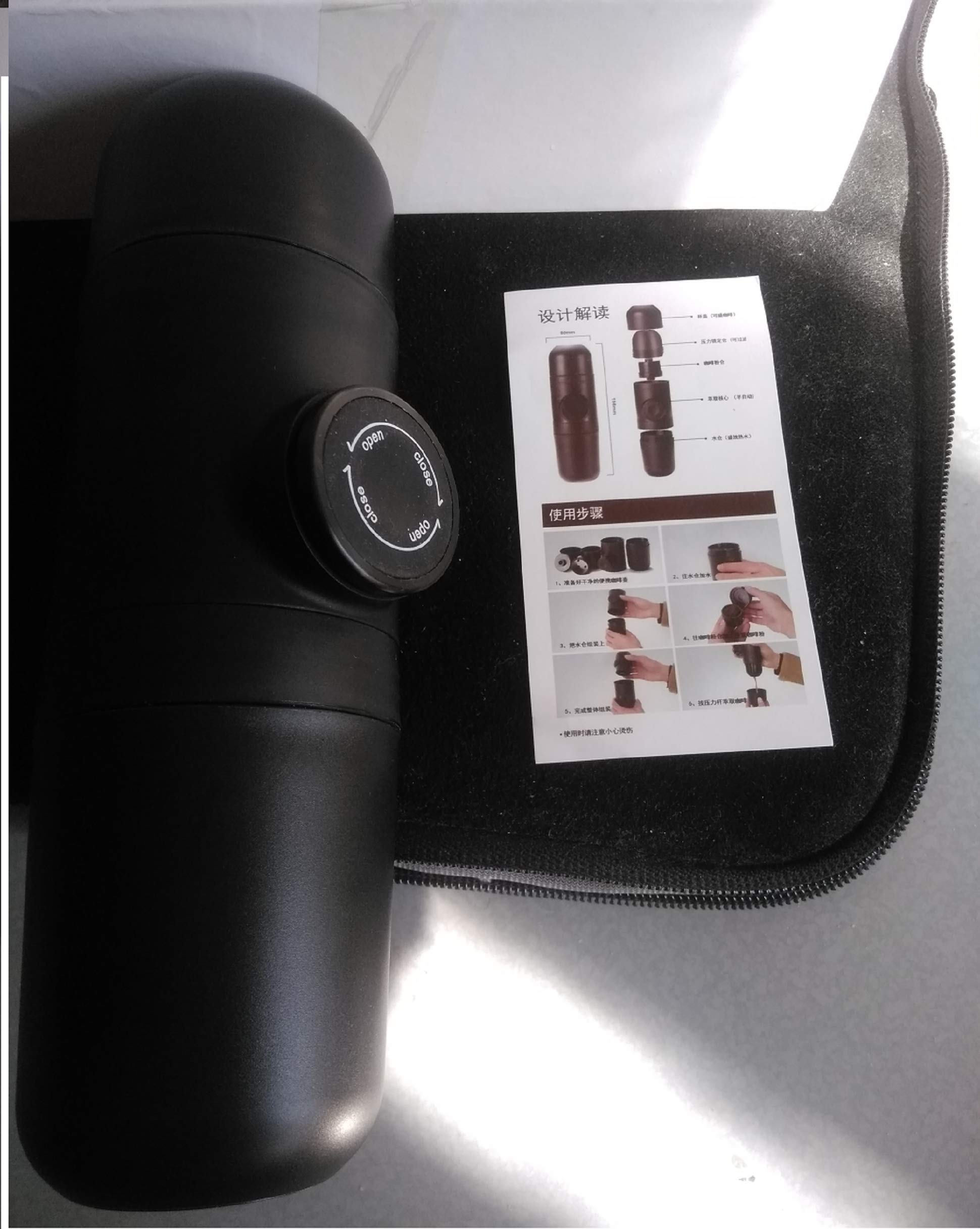 Best Portable Manual Coffee Maker - Compact & Easy to Use for Camping, Travel, Office & Home Brewing | Drip Coffee Machine