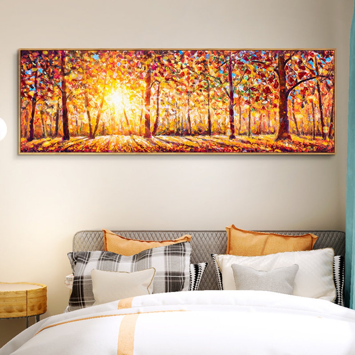 Autumn Sunrise - Stunning Fall Landscape Wall Art for Home & Office Decor | Perfect for Living Room, Bedroom & Office