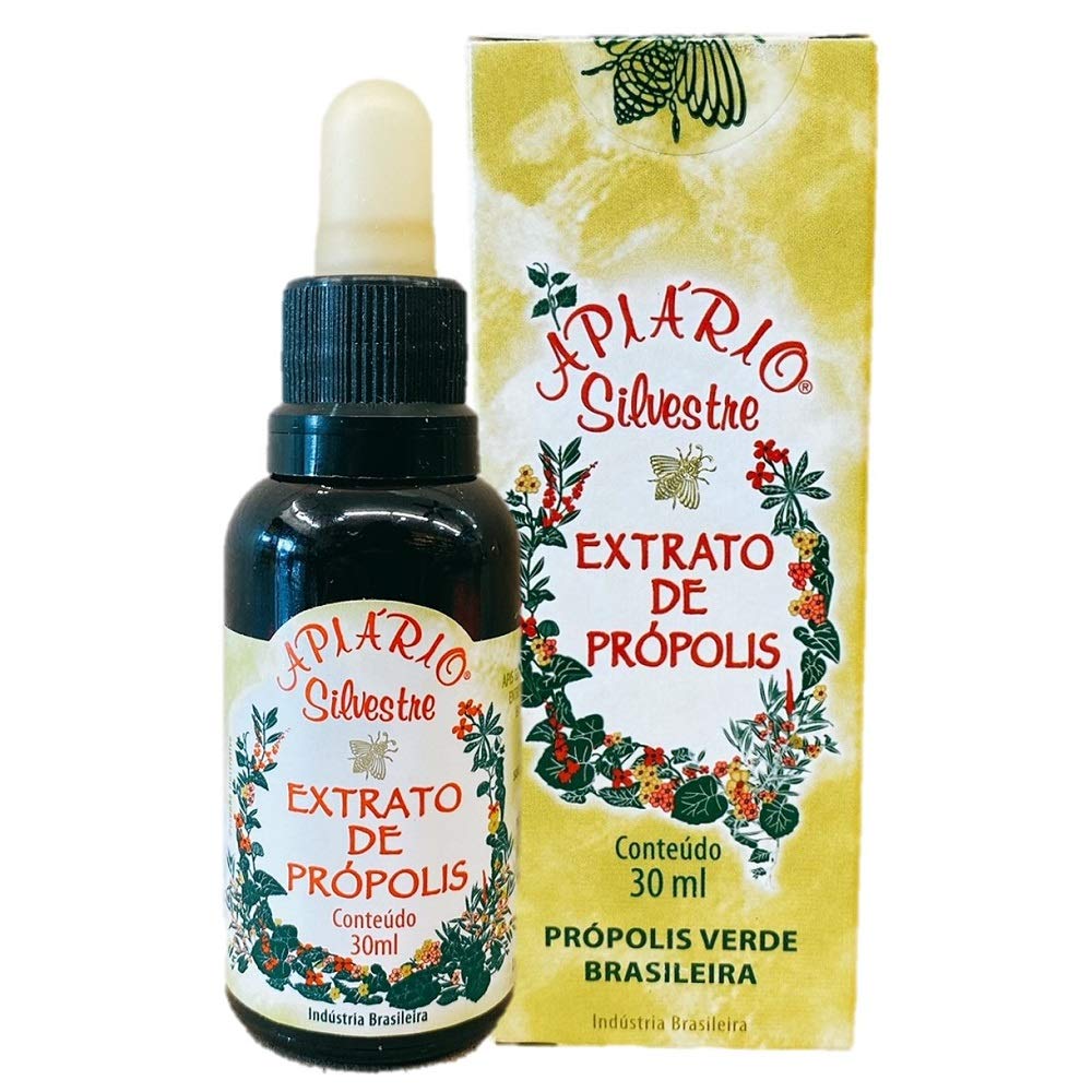 Apiario Silvestre Brazilian Green Propolis Traditional Alcoholic Extract 30ml - 5 Pack | Natural Immune Support Supplement | Perfect for Daily Wellness & Cold Season Defense