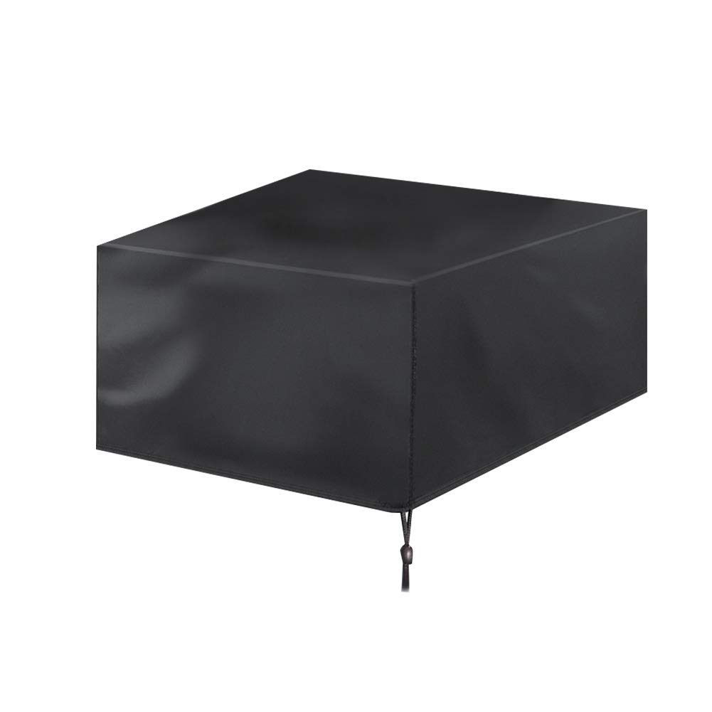 SOONHUA 210D Oxford Cloth Waterproof Outdoor Furniture Cover - Dustproof Patio Sofa & Dining Table Protector for Garden, Deck, Balcony (120x120x74 inches) - Perfect for Rain, Snow, Sun Protection & Long-Term Outdoor Storage