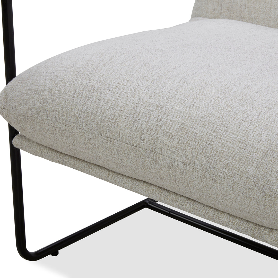 Nate Accent Chair - Modern Upholstered Lounge Chair for Living Room, Bedroom, Office - Comfortable & Stylish Home Decor Furniture for Relaxing and Reading