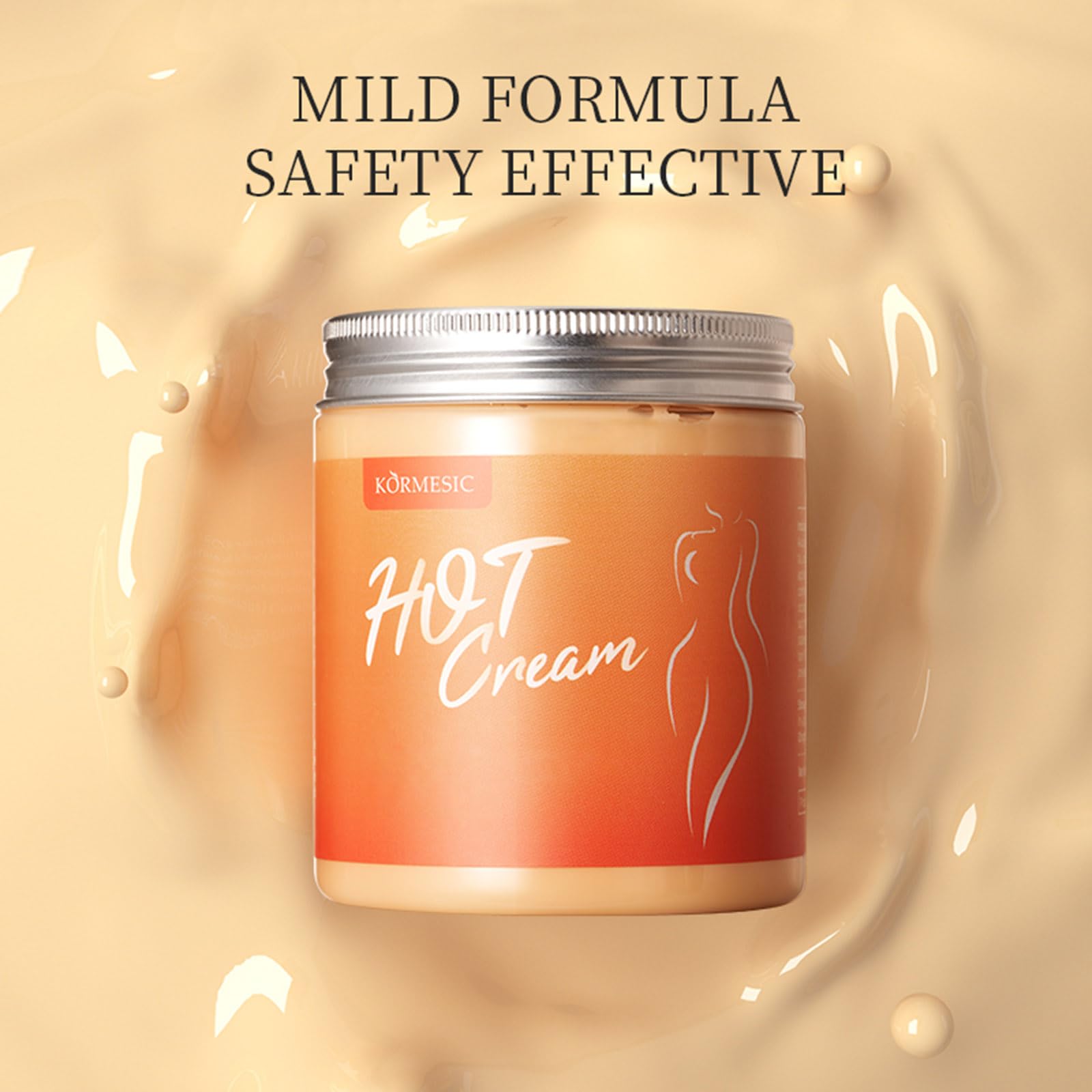 Natural Ginger Hot Cream for Weight Loss & Cellulite Reduction - Anti-Cellulite Slimming Cream with Fat Burning & Hydrating Formula - Firming Belly Cream for Stomach, Thighs & Butt - Unisex Body Lotion for Home Spa & Post-Workout Recovery