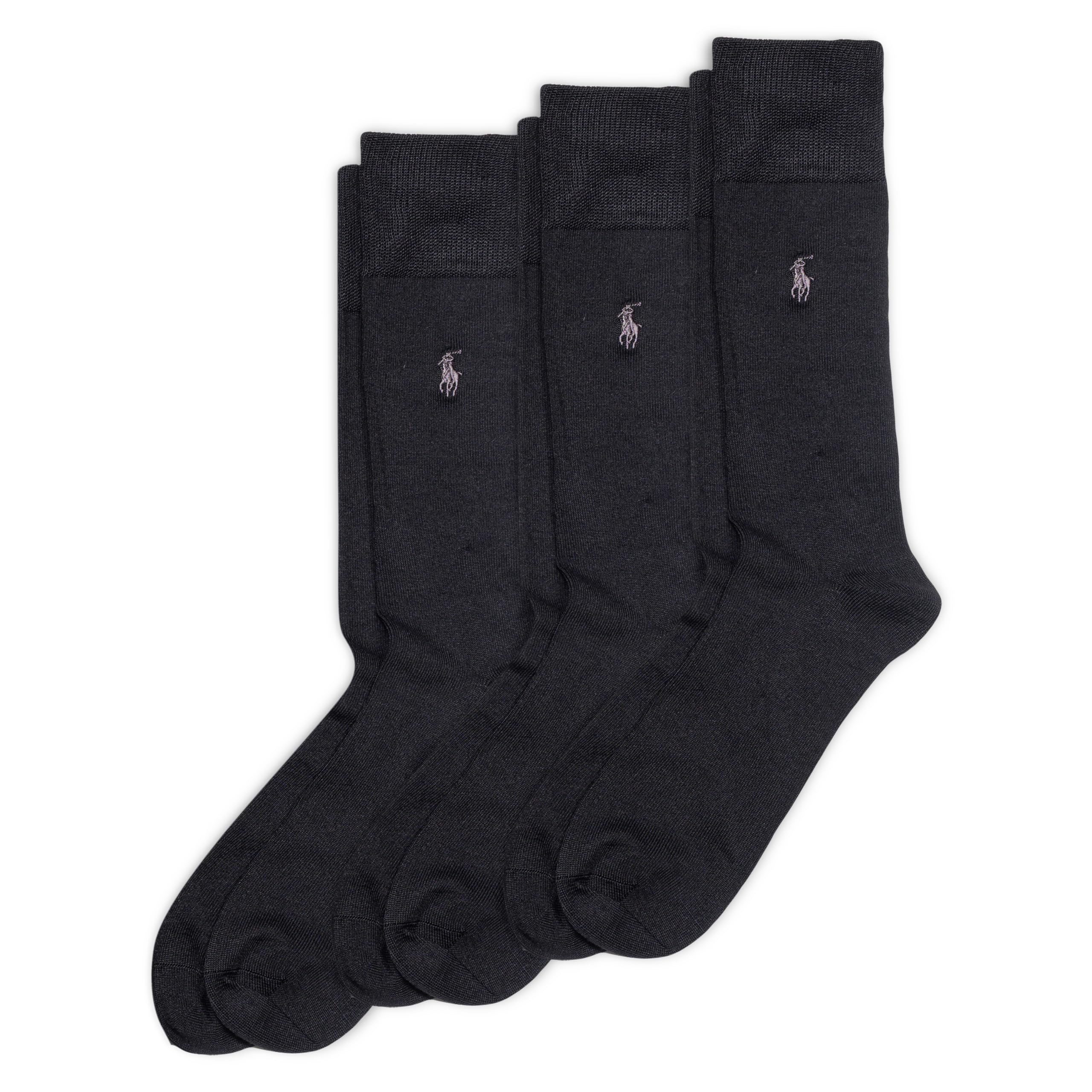 Polo Ralph Lauren Men's Supersoft Flat Crew Socks - 3 Pack of Comfortable Cotton Casual Socks for Everyday Wear, Work & Sports