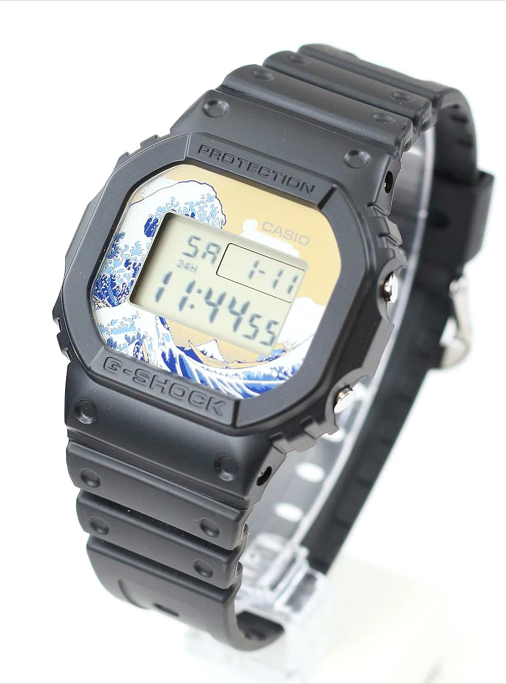 CASIO G-Shock DW-5600 Limited Edition Hokusai Katsushika Digital Watch - Made in Japan JDM - Durable Sports & Outdoor Adventure Timepiece