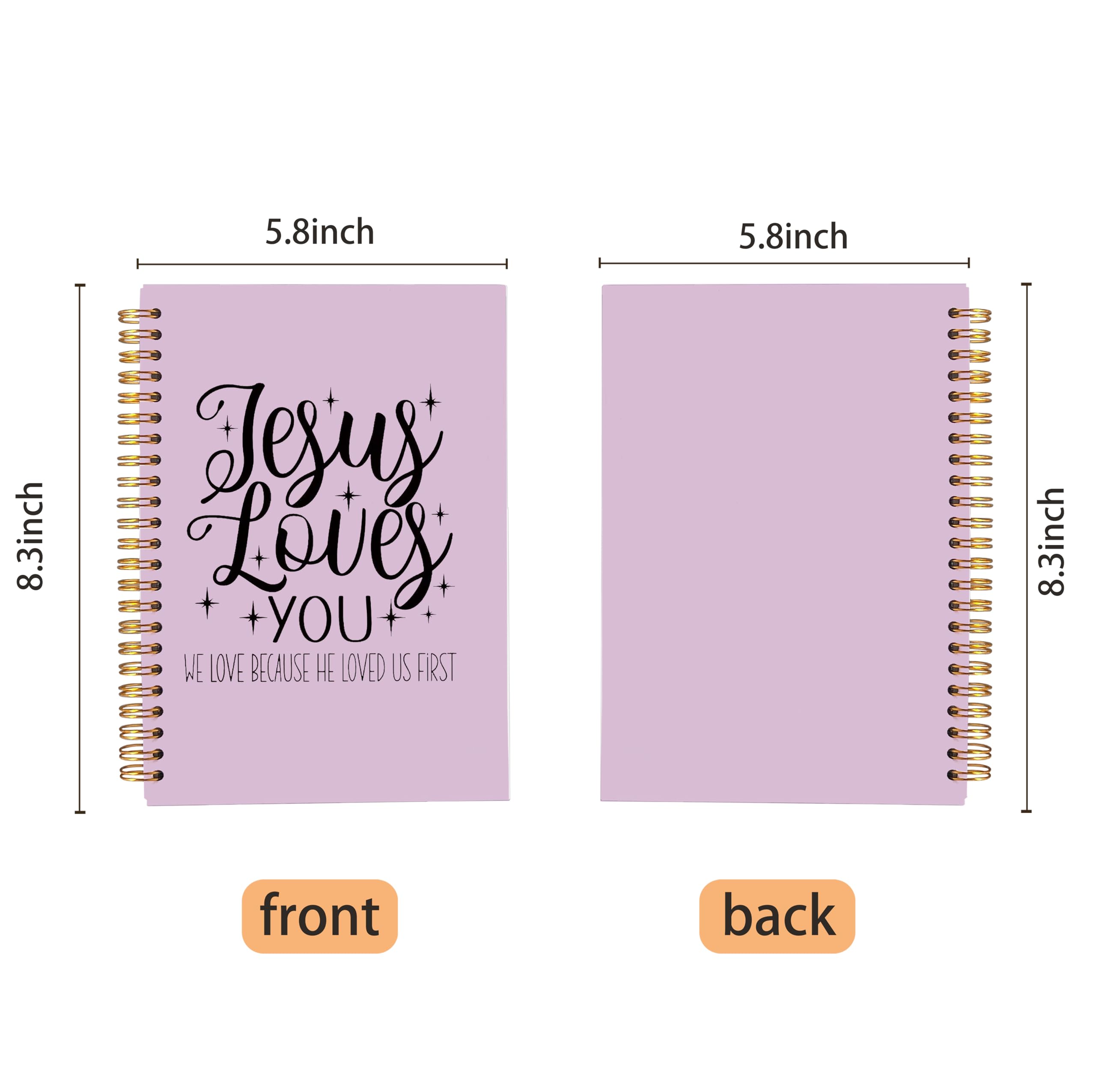 Jesus Loves You Notebook - Christian Gifts for Women, Bible Journaling 5.5x8.3 - Perfect for Prayer & Study