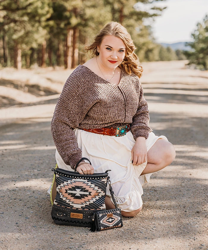 Montana West Aztec Print Concealed Carry Tote Bag Set - Stylish & Functional Handbag for Women, Perfect for Everyday Use, Travel, and Concealed Carry