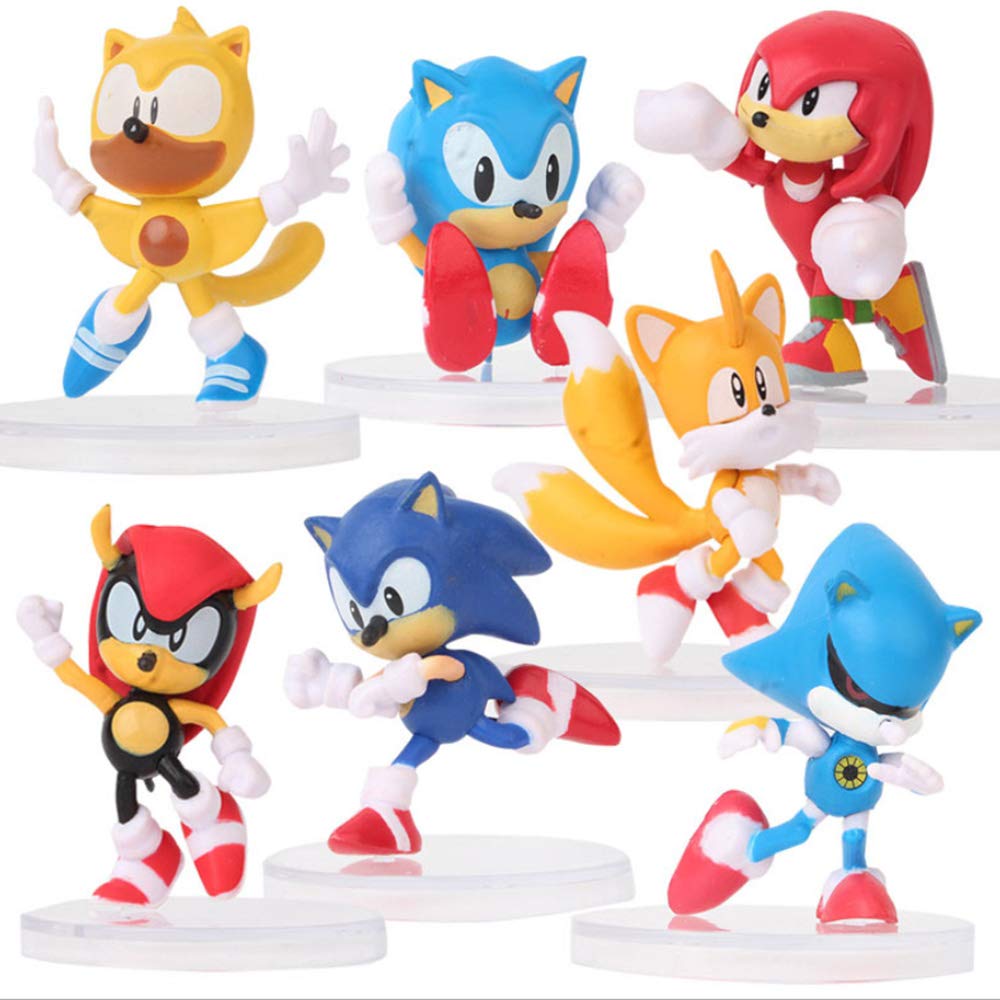 7 Pcs Sonic The Hedgehog Action Figures Set - 2.4