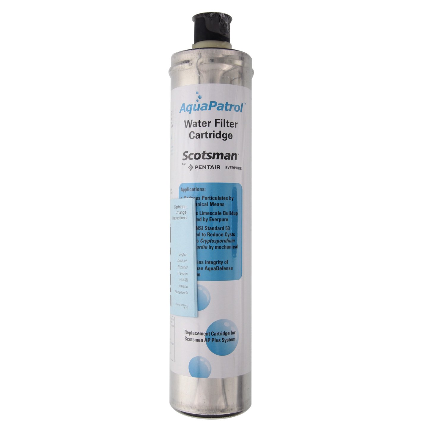 Scotsman ADS-APRC Replacement Water Filter for ADS-AP1 Filtration System - 1 Pack - Compatible with Ice Machines, Refrigerators, and Commercial Water Dispensers