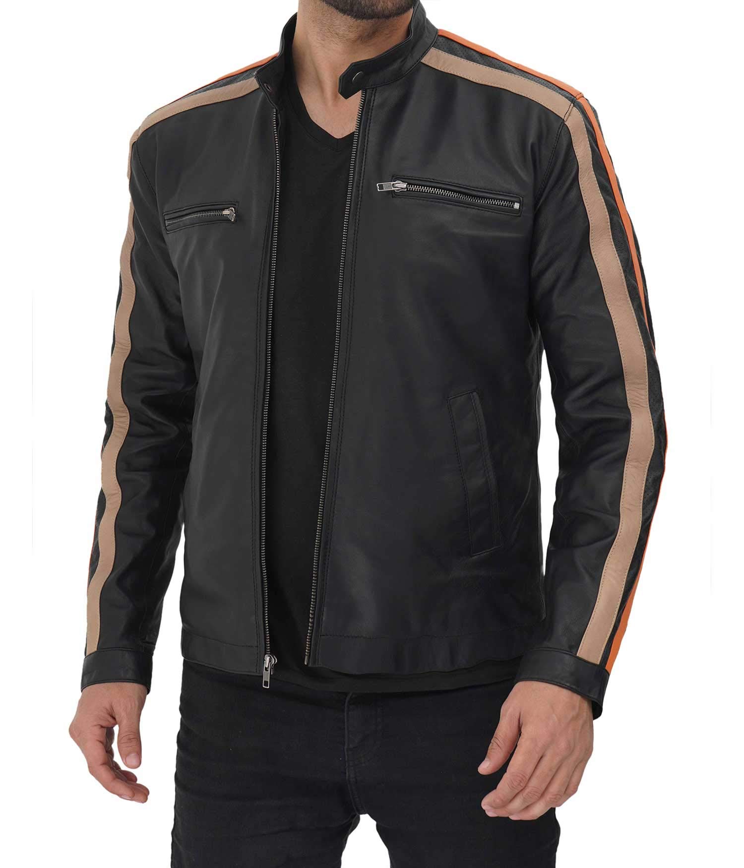 Premium Genuine Leather Jackets for Men - Stylish & Durable Outerwear for Casual Wear, Motorcycle Riding & Winter Protection