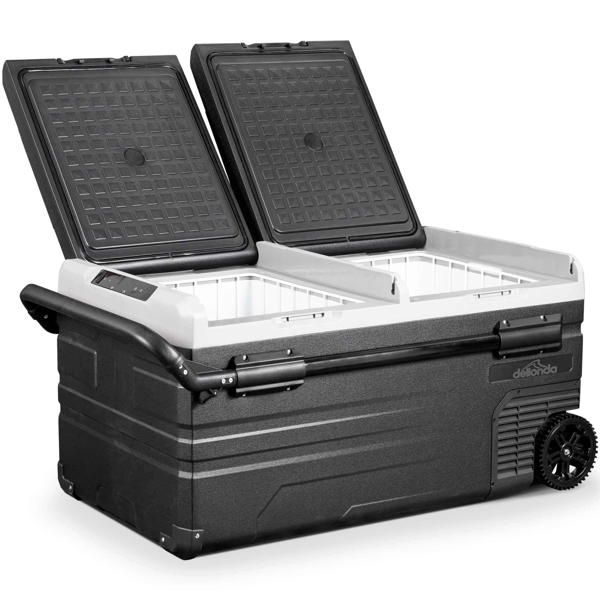 75L Portable Car Fridge Freezer - 12V/24V/230V Dual Zone Compressor Cooler for Road Trips, Camping & Outdoor Adventures - Model DL134
