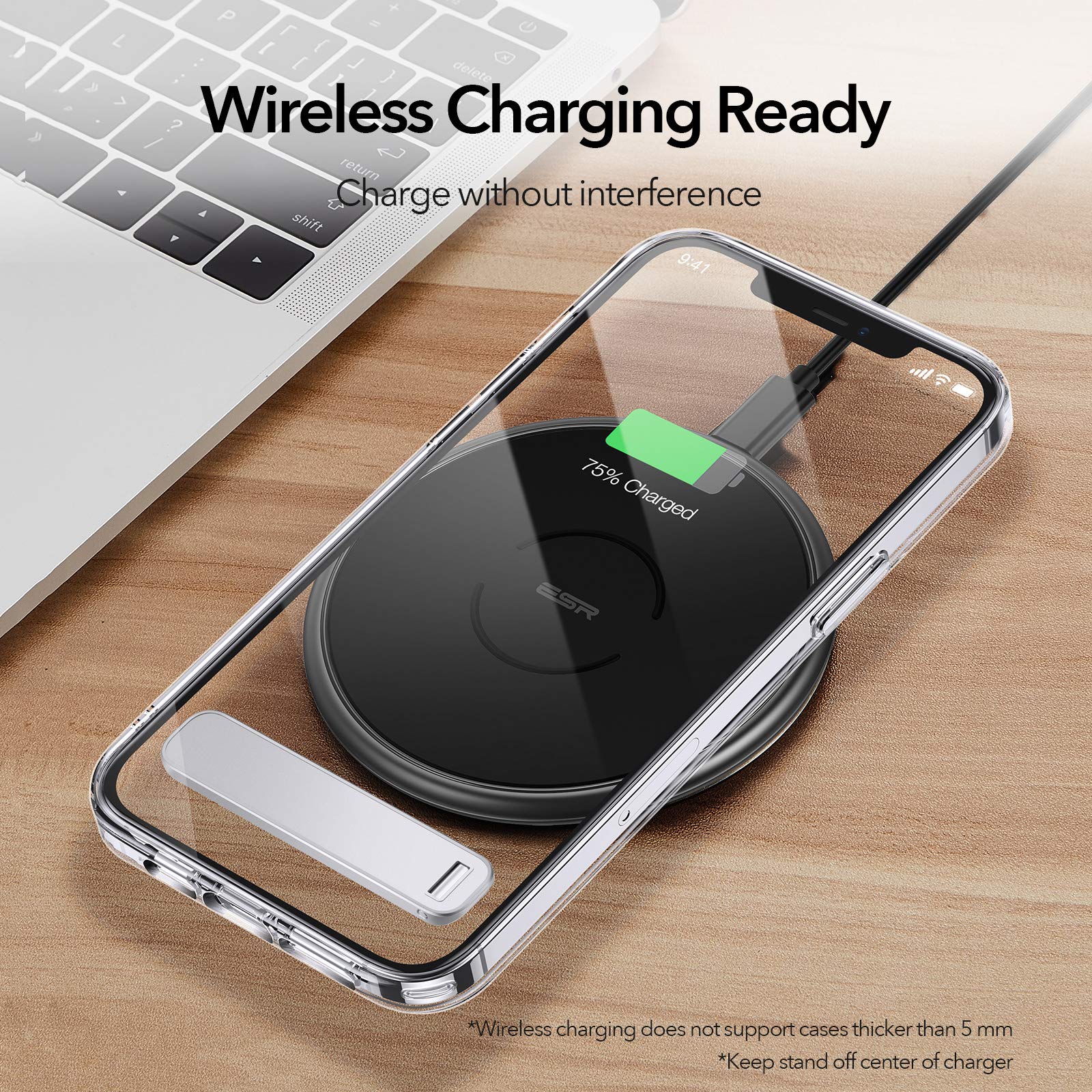 ESR Boost Phone Kickstand - Adjustable Angle Vertical & Horizontal Stand for iPhone 16/16 Plus/16 Pro/16 Pro Max, iPhone 15/14/13/12 Series, Samsung Galaxy S25/S24/S23/S22/S21 (Silver) - Perfect for Watching Videos, Video Calls & Hands-Free Viewing