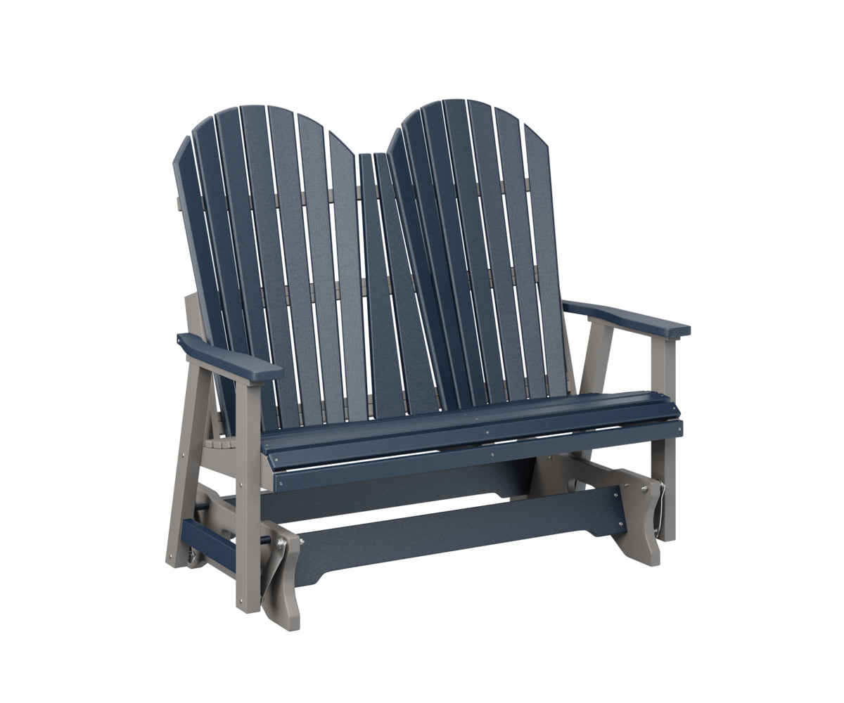 Berlin Gardens Comfo Back Double Glider - Outdoor Patio Swing Bench with Weather-Resistant Cushions - Perfect for Porch, Garden, and Backyard Relaxation