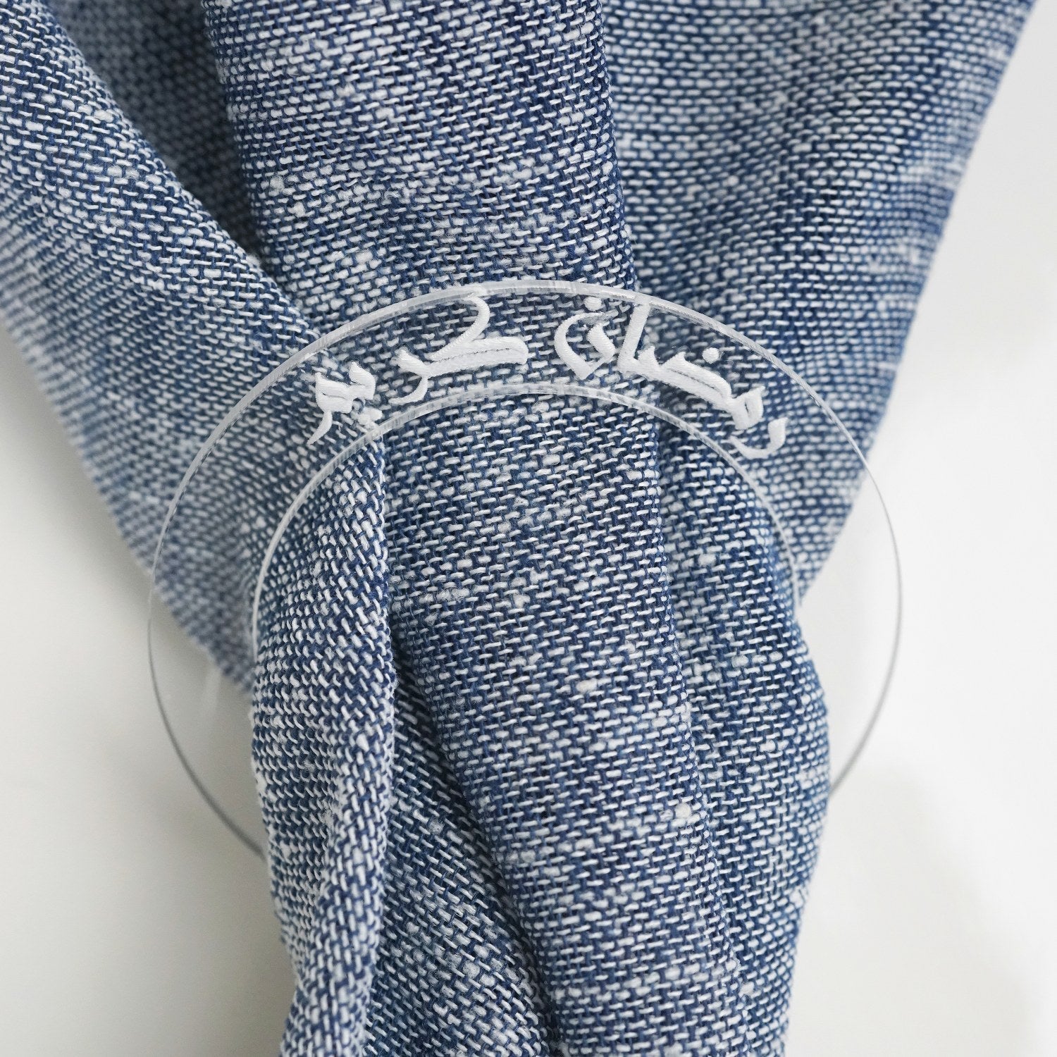 Ramadan Kareem Islamic Napkin Holder - Arabic Calligraphy Circular Table Decor for Muslim Home & Iftar Party Decorations - Perfect for Ramadan, Eid & Islamic Celebrations