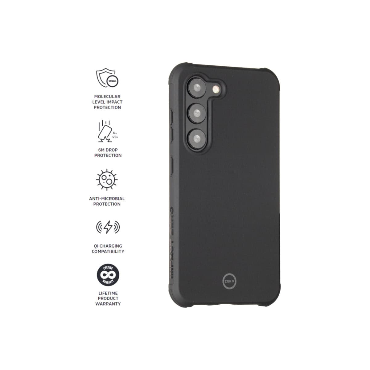 Impact Zero Color Shockproof Phone Case for Samsung Galaxy S23 - Durable Protection for Everyday Use, Travel & Outdoor Activities