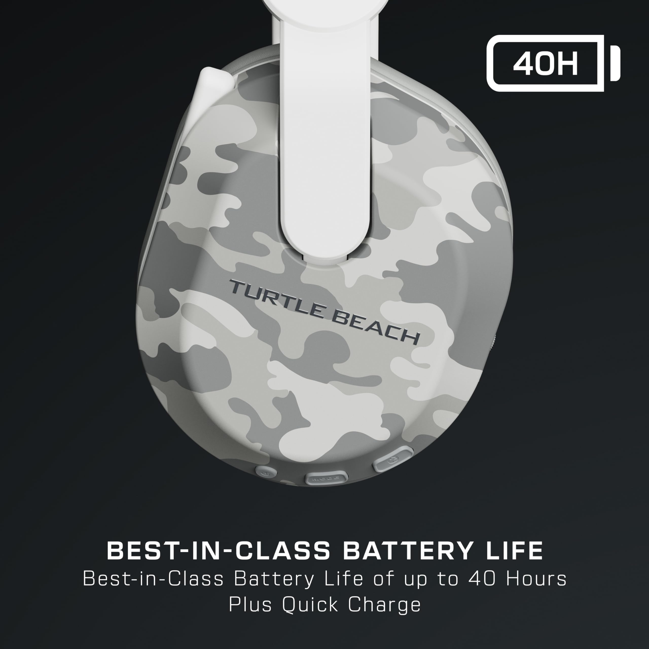 Turtle Beach Stealth 500 Wireless Gaming Headset for Xbox Series X|S & Xbox One - Bluetooth Compatible with PC & Mobile - 40 Hour Battery Life - Memory Foam Ear Cushions - Flip-to-Mute Mic - Arctic Camo - Perfect for Competitive Gaming & Late-Night Sessions