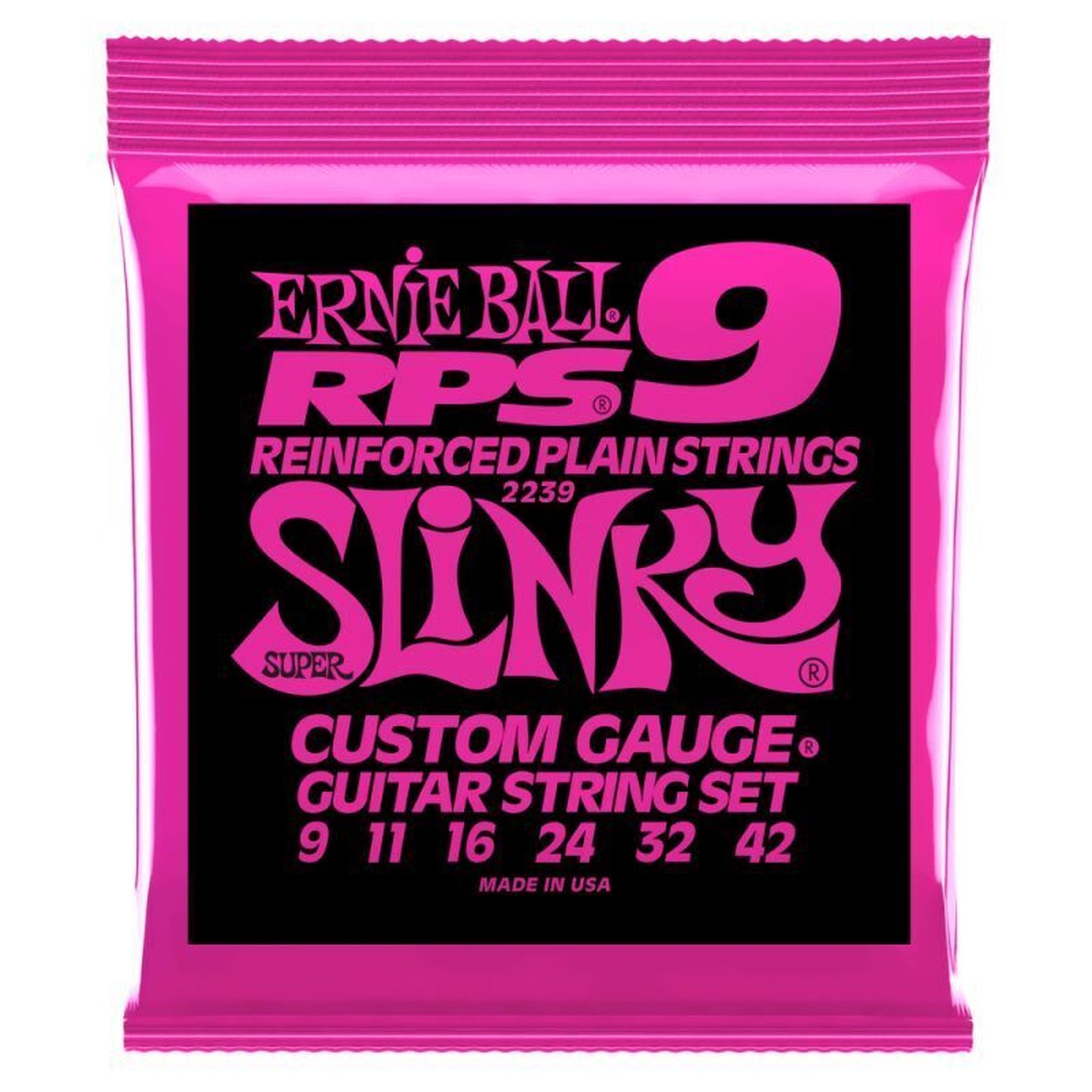 Ernie Ball RPS Super Slinky Electric Guitar Strings 9-42 Gauge | Premium Nickel Wound for Smooth Playability & Bright Tone | Perfect for Rock, Blues & Studio Recording